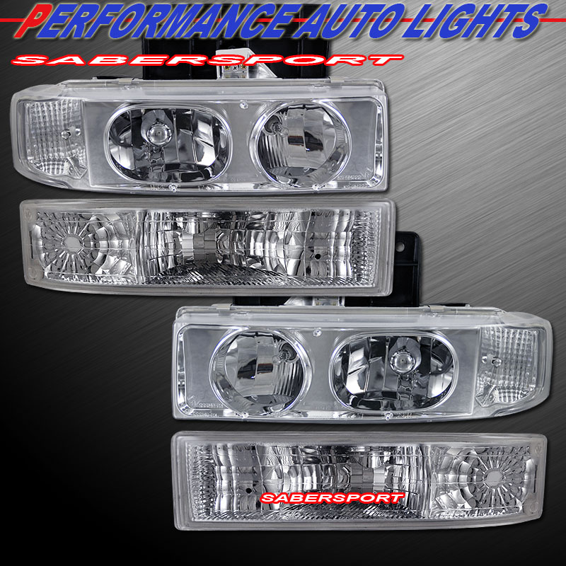 19952005 GMC SAFARI VAN EURO CLEAR 1PCS HEADLIGHTS + PARK SIGNAL