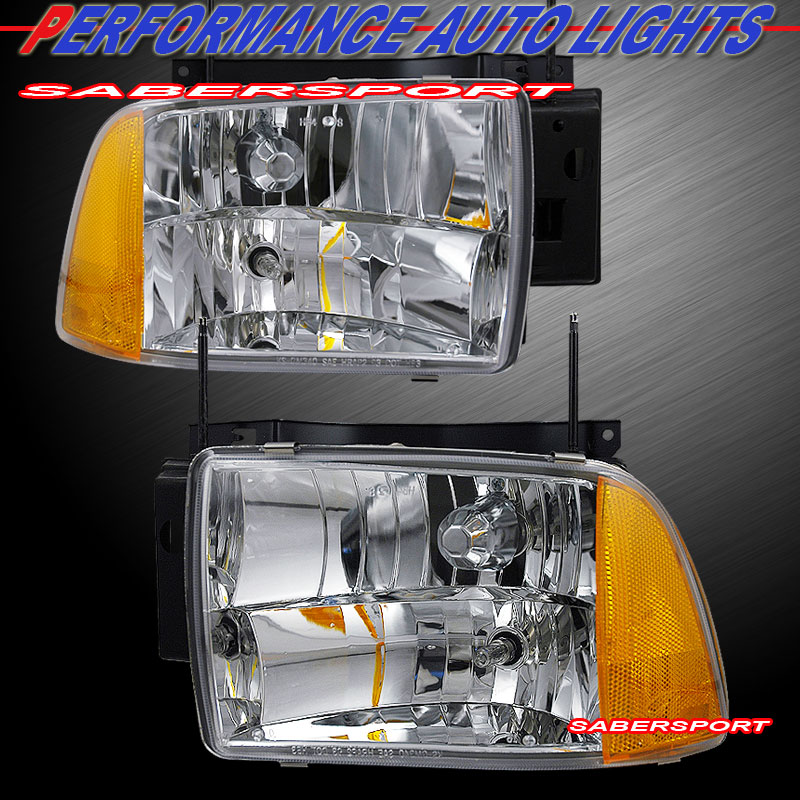 9597 CHEVROLET BLAZER S10 EURO CLEAR COMPOSITE TYPE HEADLIGHTS PAIR eBay