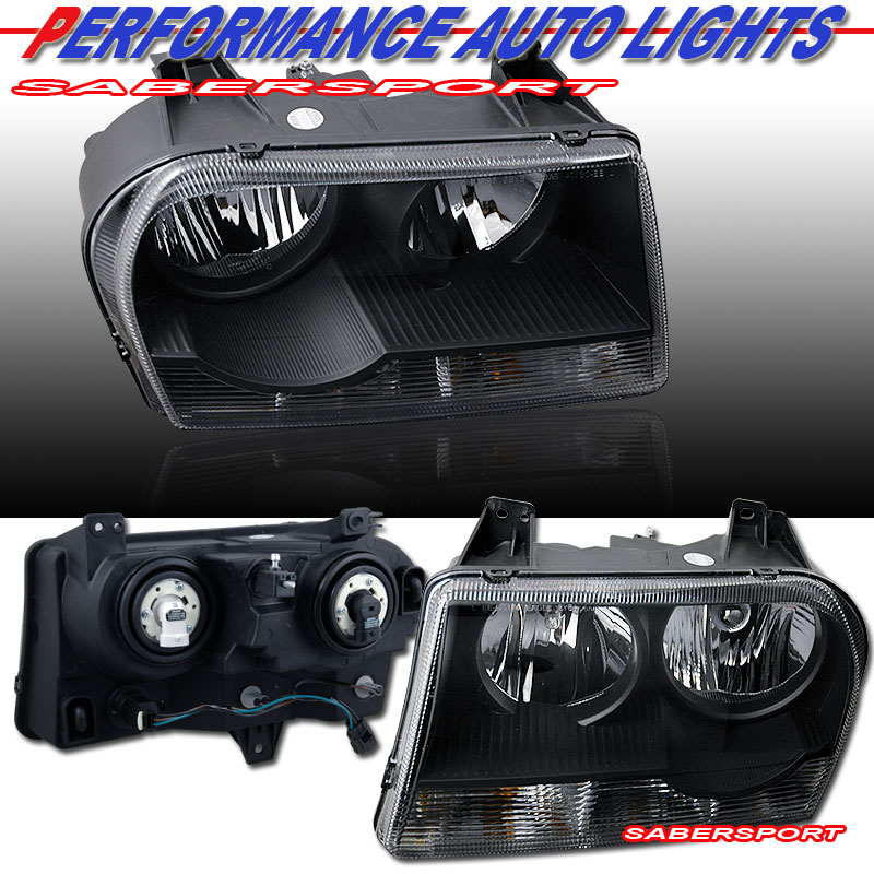 Chrysler 300 Black Headlights. 06-07-CHRYSLER-300-TOURING