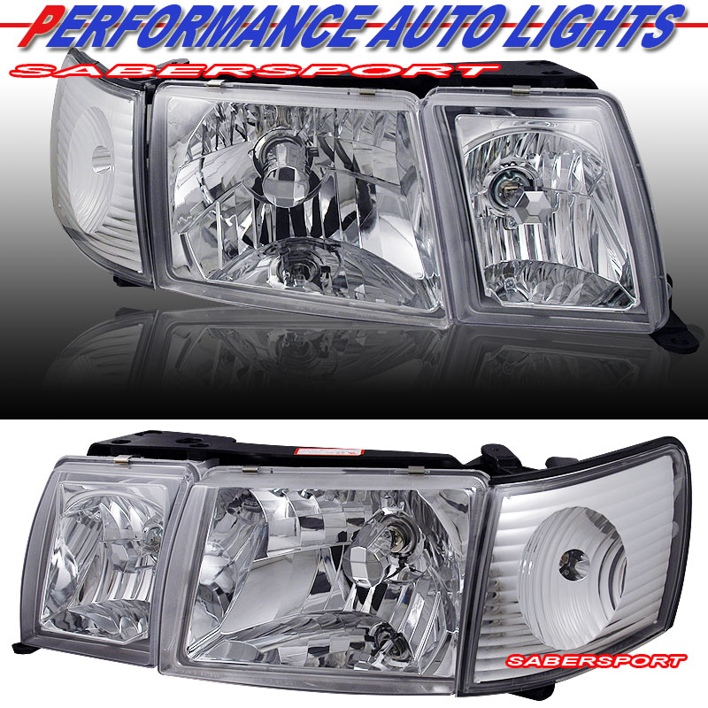 19931994 LEXUS LS400 EURO CLEAR LENS STYLE HEADLIGHTS + CORNER SET