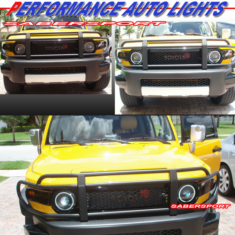 20072014 TOYOTA FJ CRUISER CCFL HALO HI/LOW BEAM PROJECTOR HEADLIGHTS