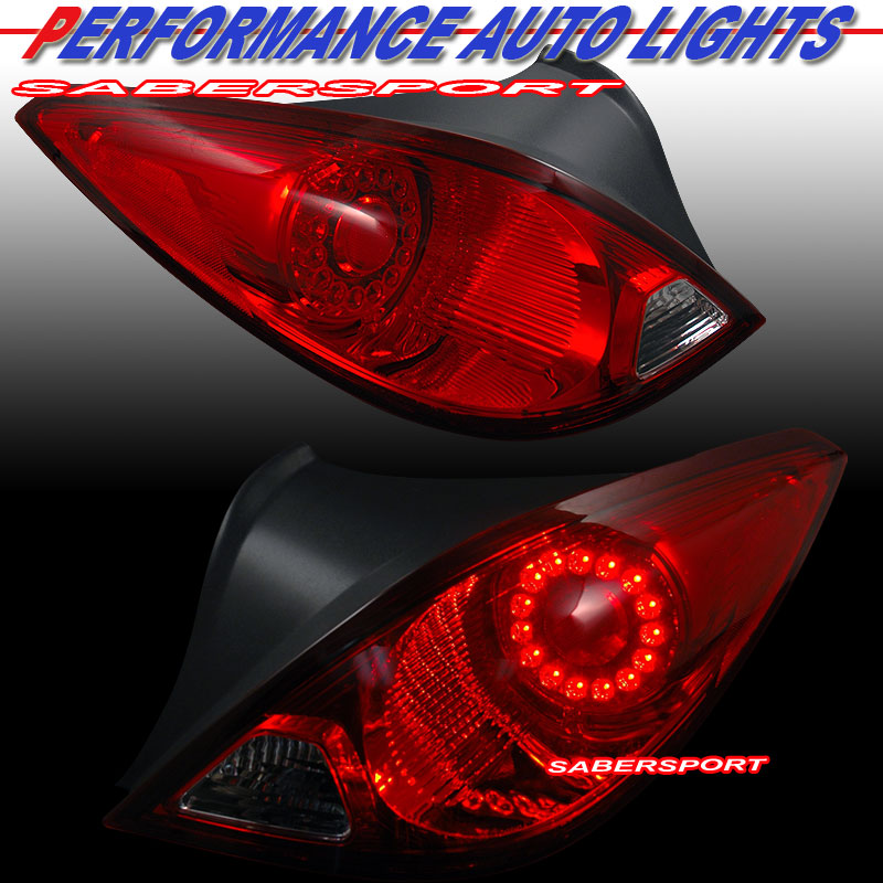0509 PONTIAC G6 2DR COUPE "L.E.D." LED TAIL LIGHTS RED LENS PAIR BRAND