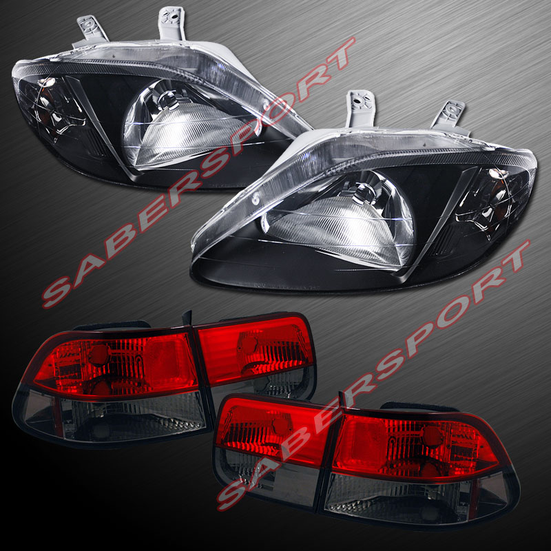 1999 Honda civic smoked tail lights #4