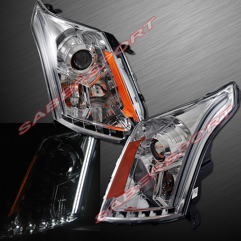 2010 2016 Cadillac Srx Halogen Type Headlights Chrome W