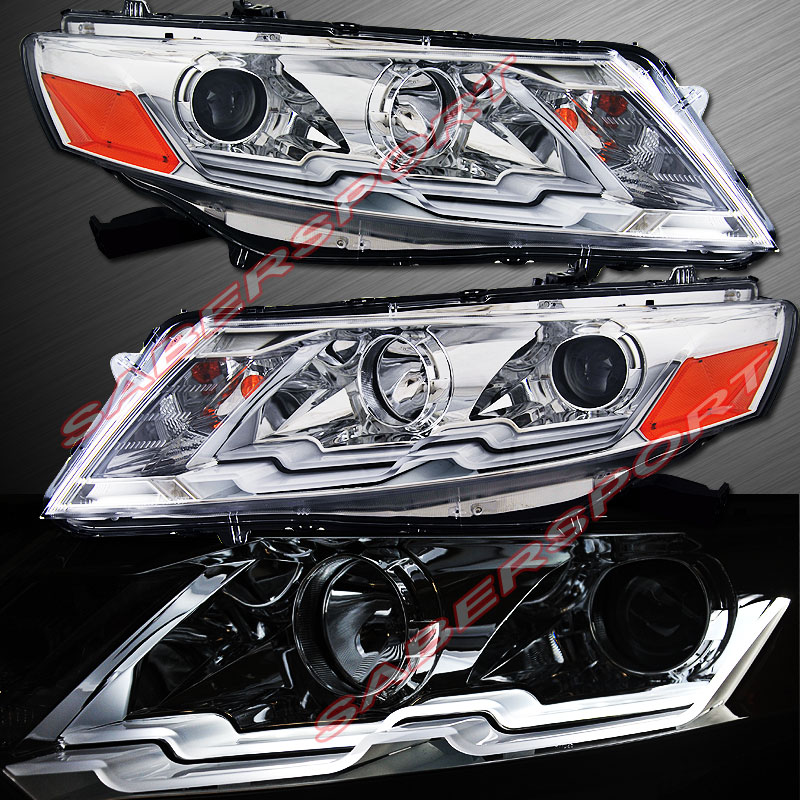 20102012 HONDA CROSSTOUR PROJECTOR HEADLIGHTS w/ LED ILLUMINATE BAR eBay